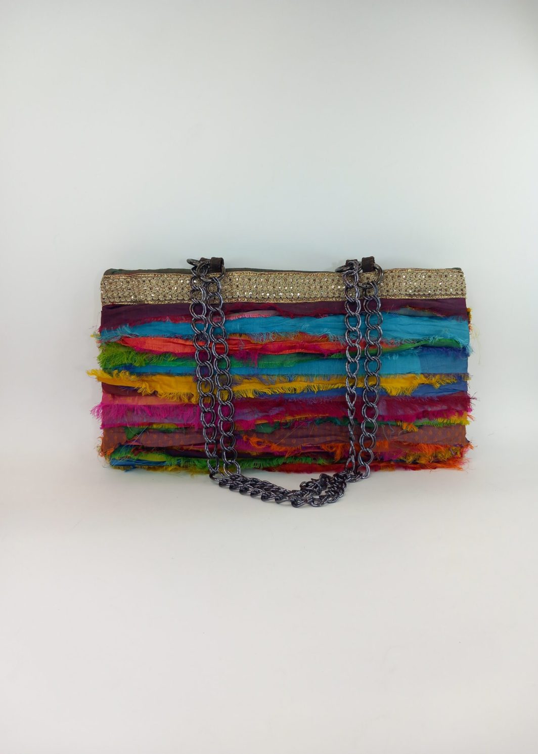 Μεταξωτή τσάντα χειρός - boho