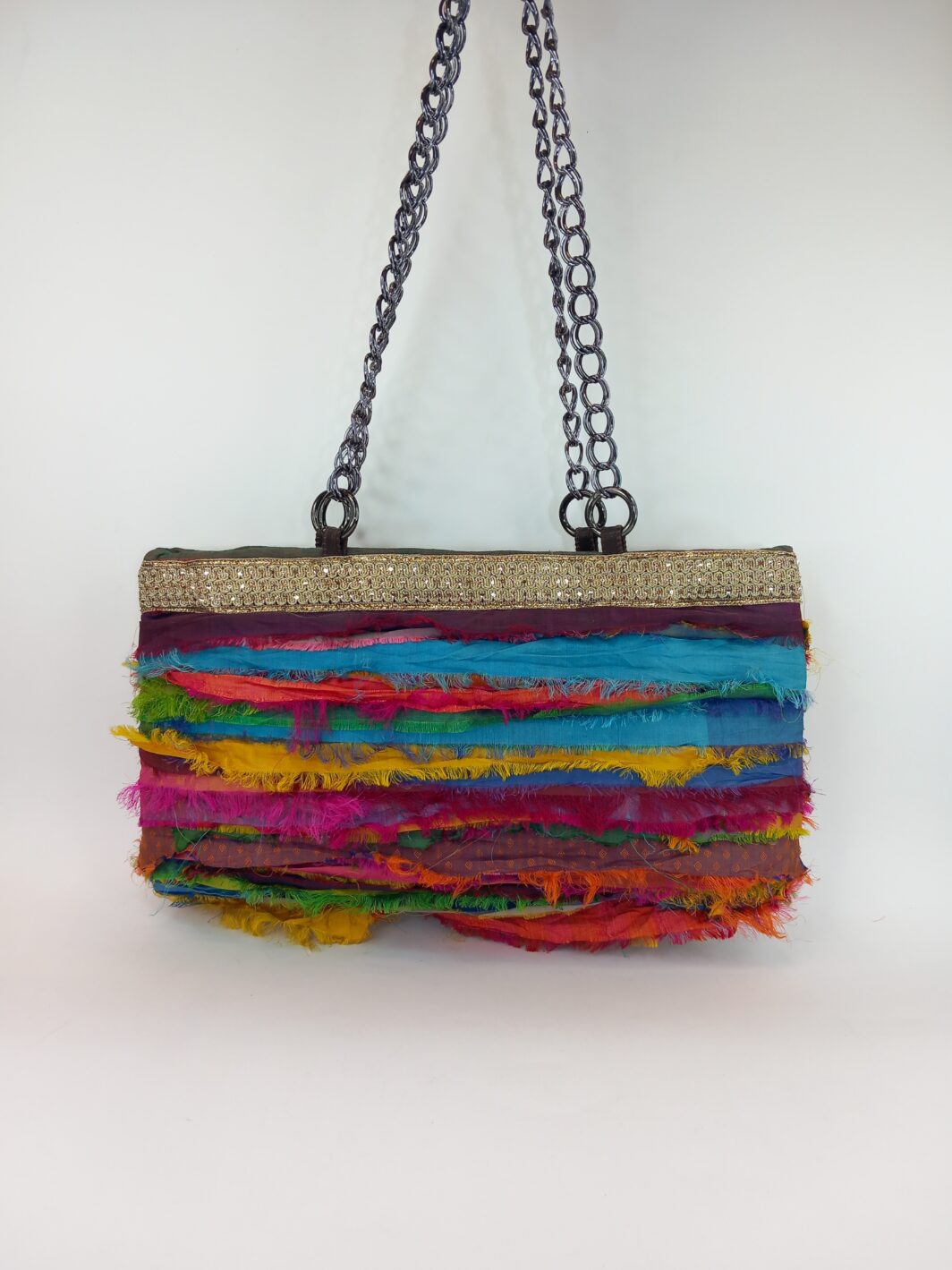 Μεταξωτή mini τσάντα χειρός - boho - Image 3