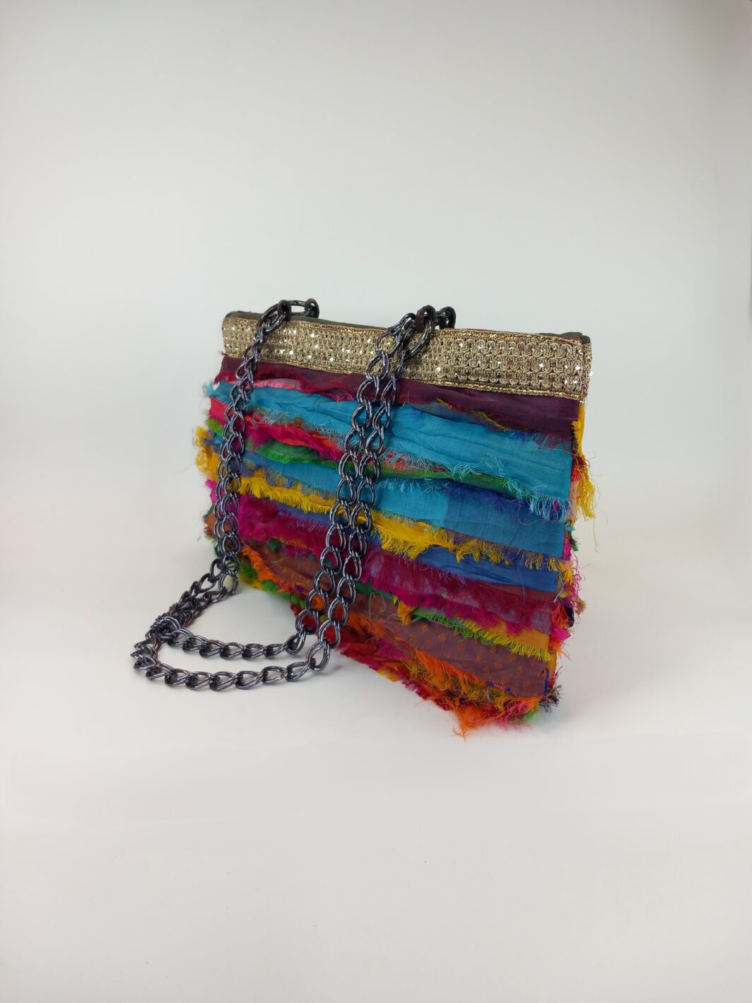 Μεταξωτή mini τσάντα χειρός - boho - Image 2