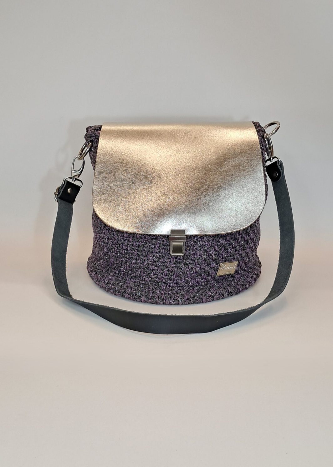 Πλεκτή τσάντα ώμου