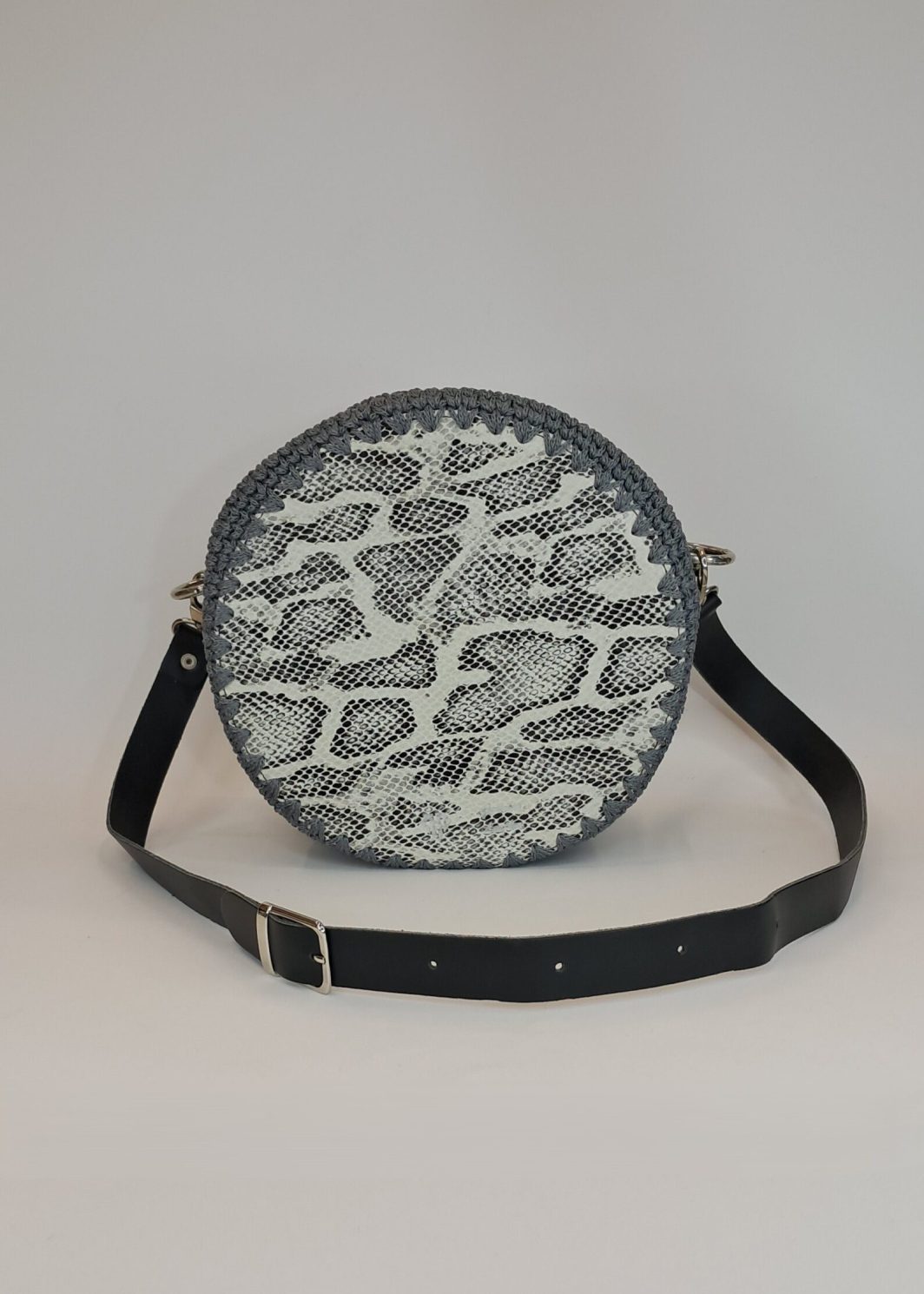 Πλεκτή τσάντα βαρελάκι