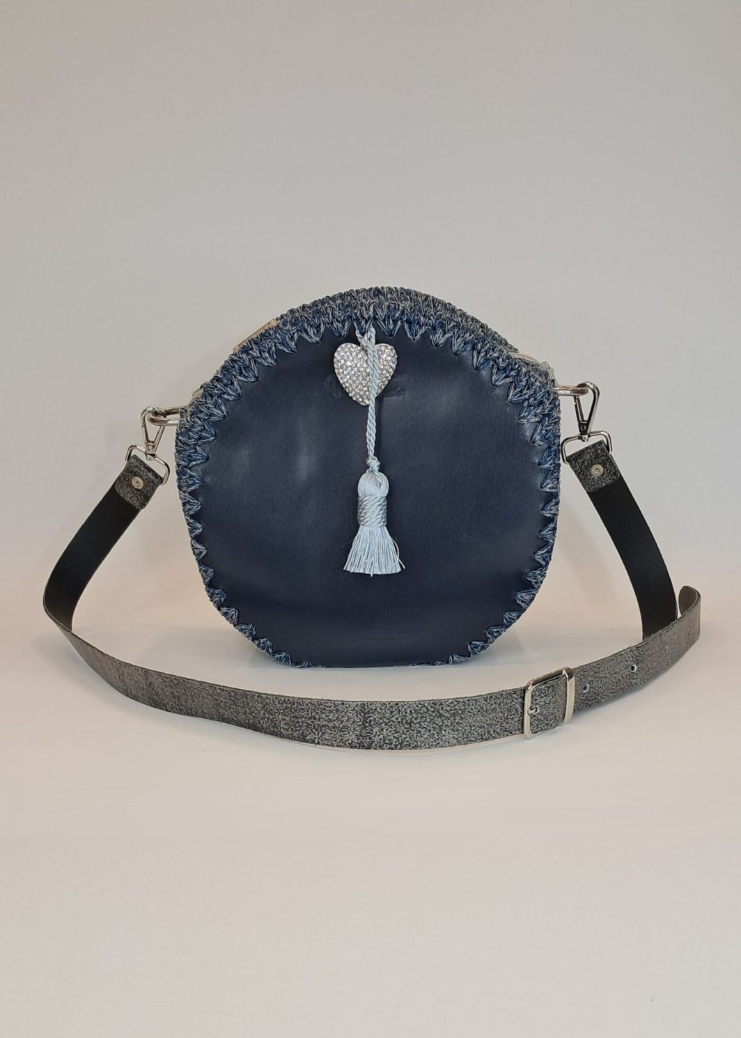 Πλεκτή τσάντα βαρελάκι