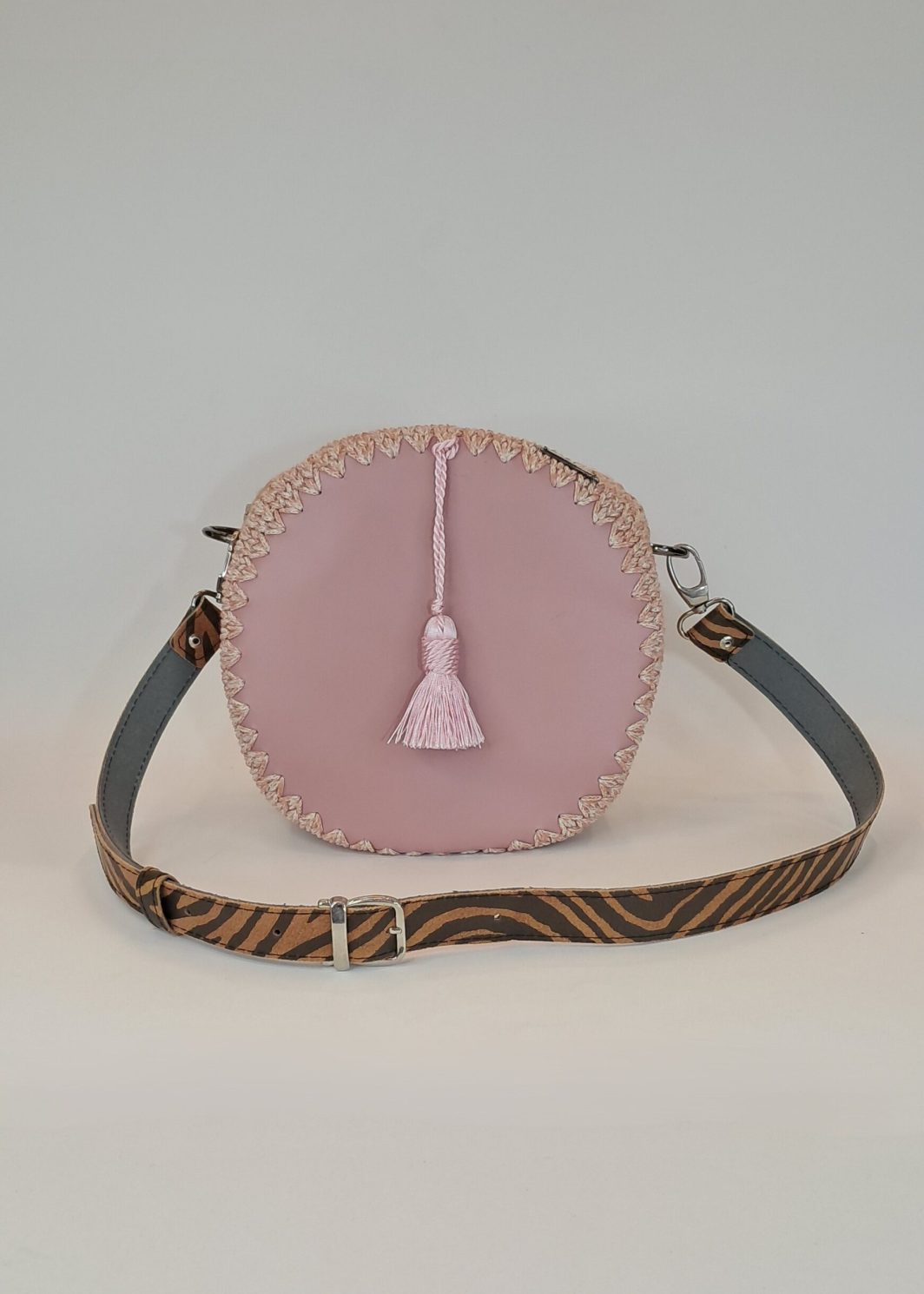 Πλεκτή τσάντα βαρελάκι