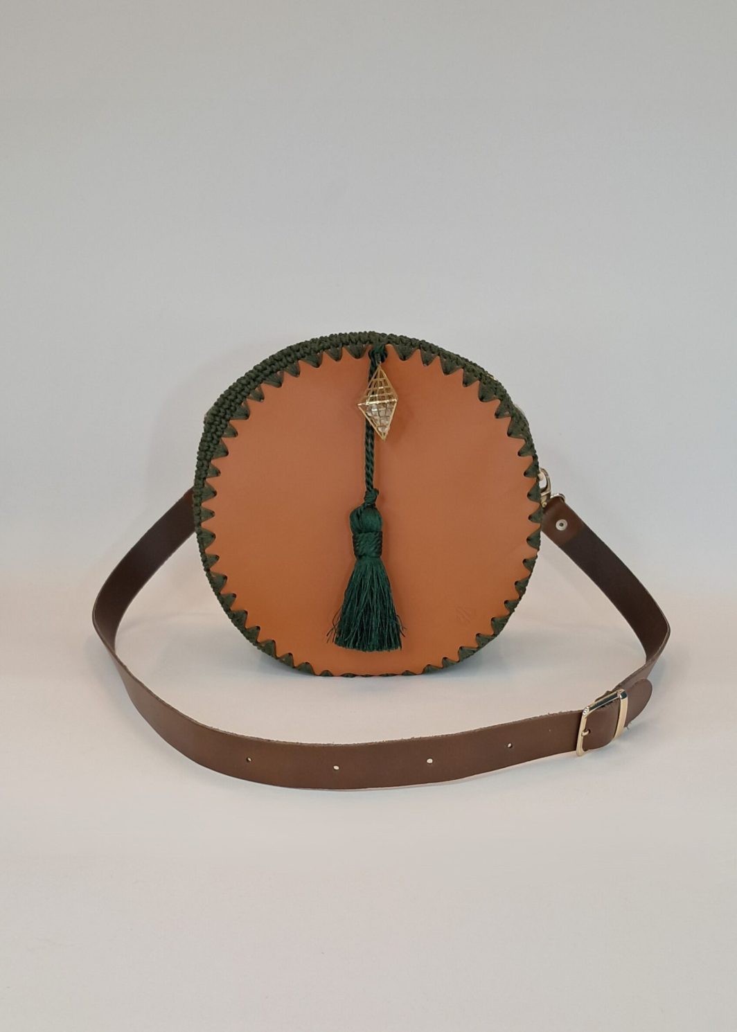 Πλεκτή τσάντα βαρελάκι