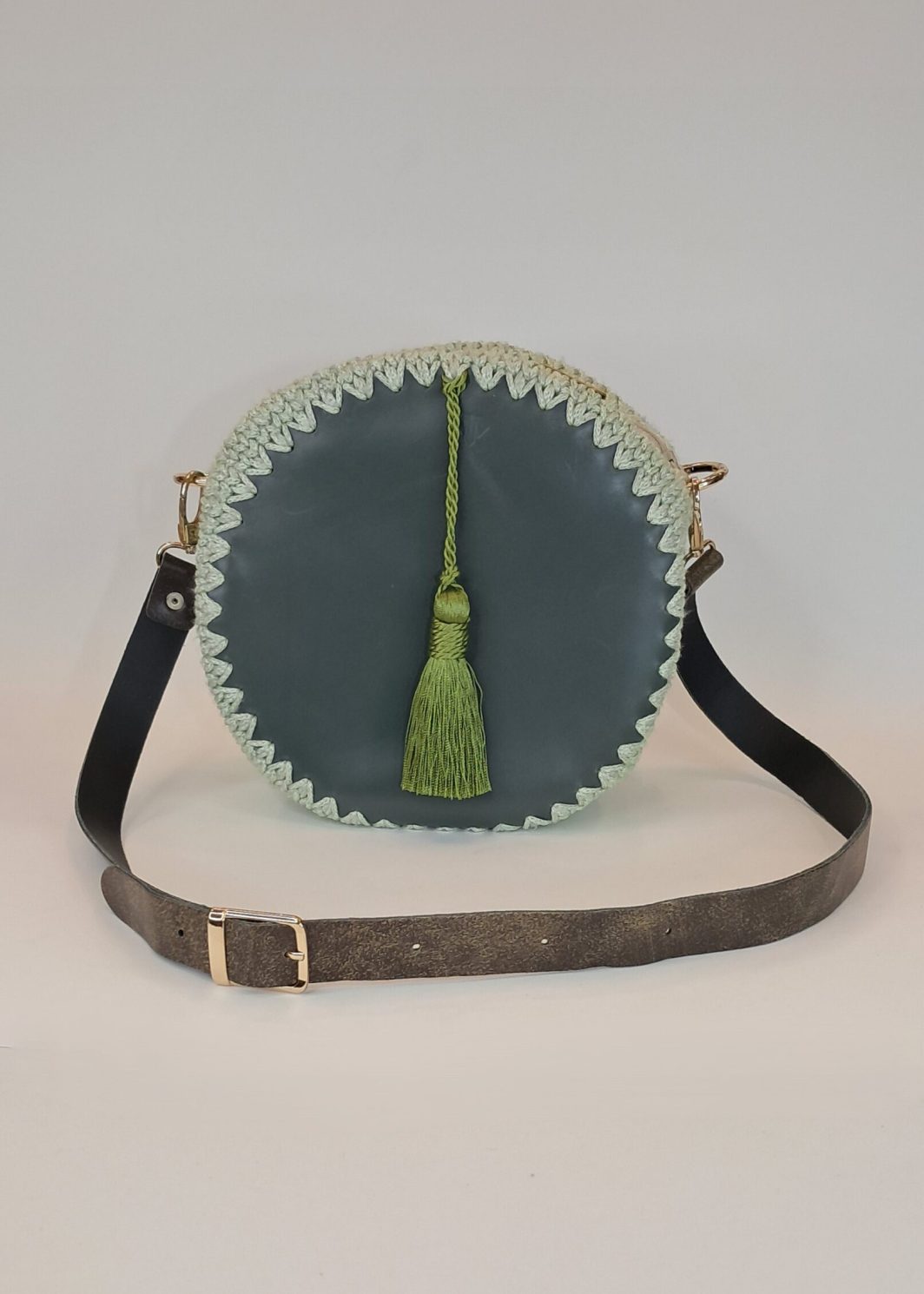 Πλεκτή τσάντα βαρελάκι