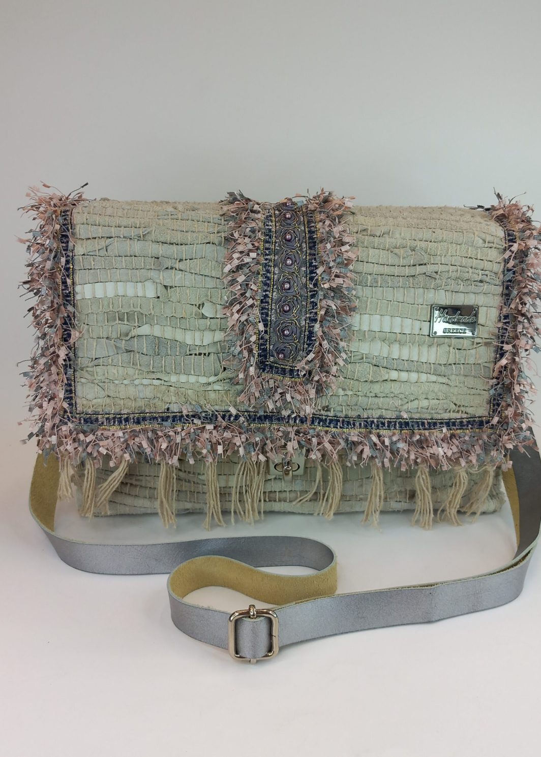 Δερμάτινη τσάντα ώμου - boho