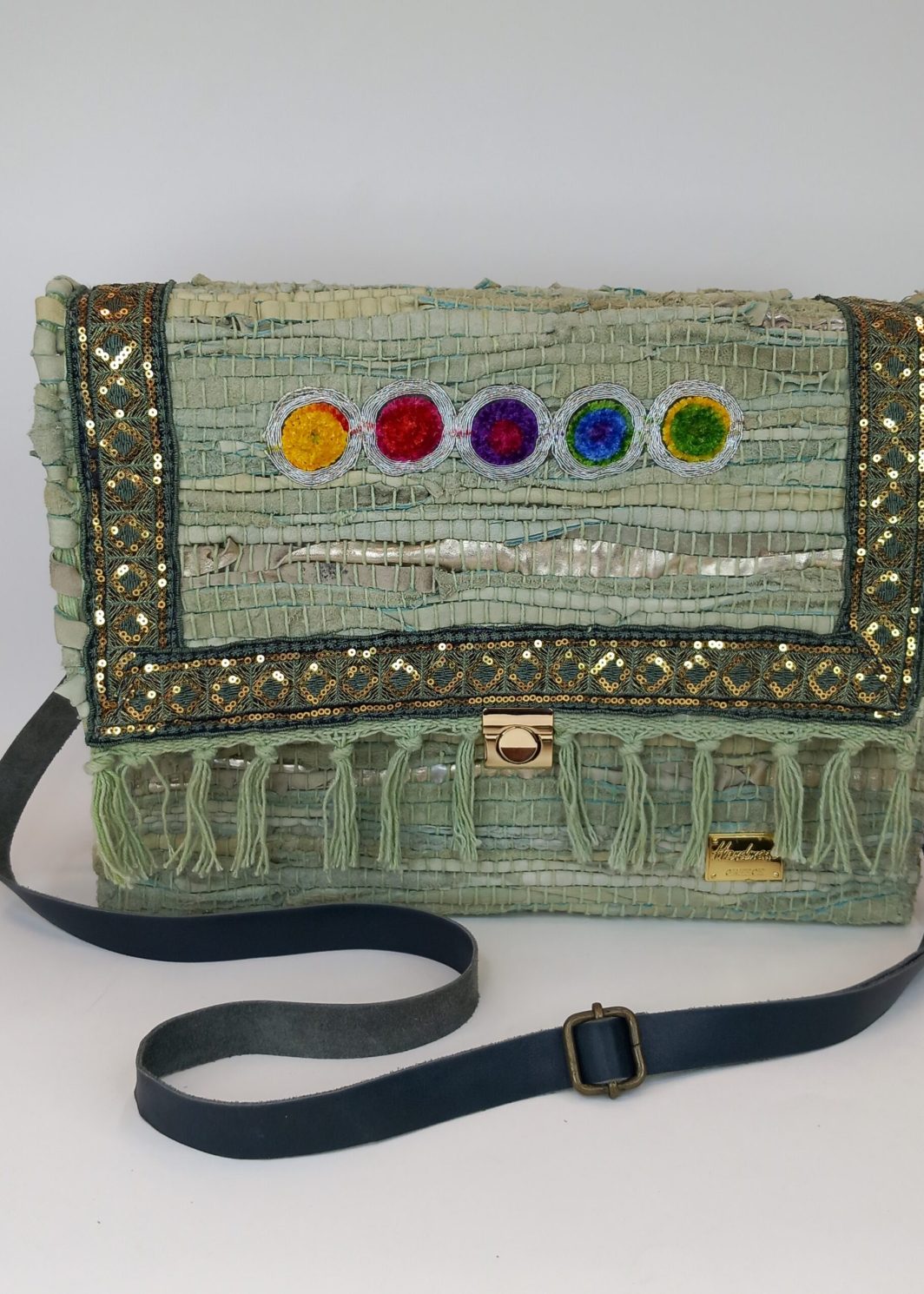 Δερμάτινη τσάντα ώμου - boho