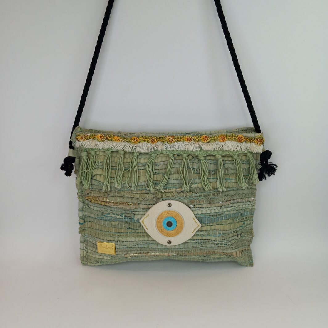 Δερμάτινη mini τσάντα ώμου boho - Image 3