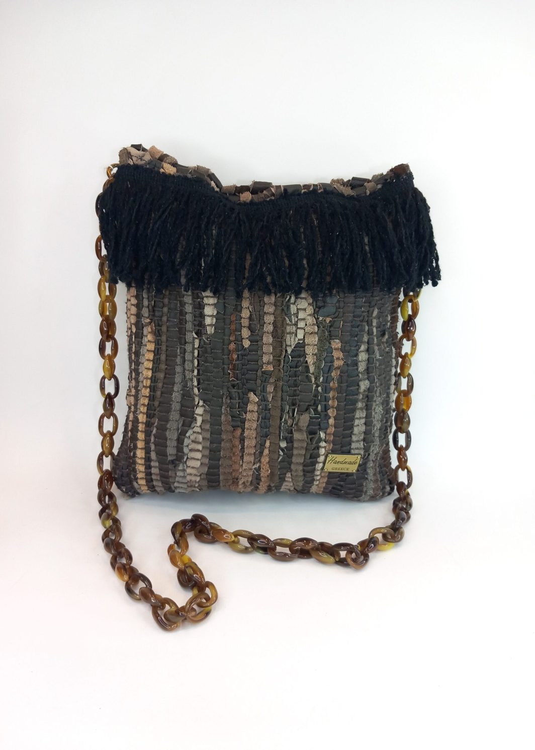 Δερμάτινη τσάντα ώμου - boho