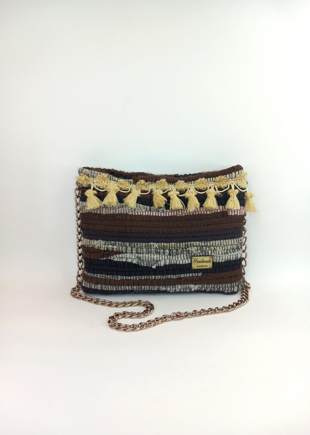 Υφασμάτινη mini τσάντα ώμου - boho