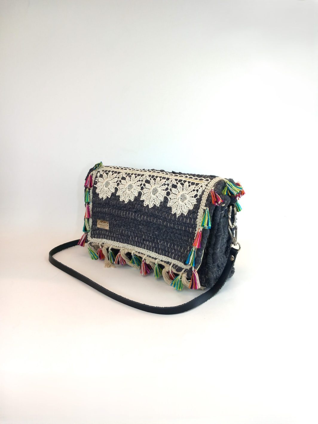 Υφασμάτινη mini τσάντα ώμου - boho - Image 2