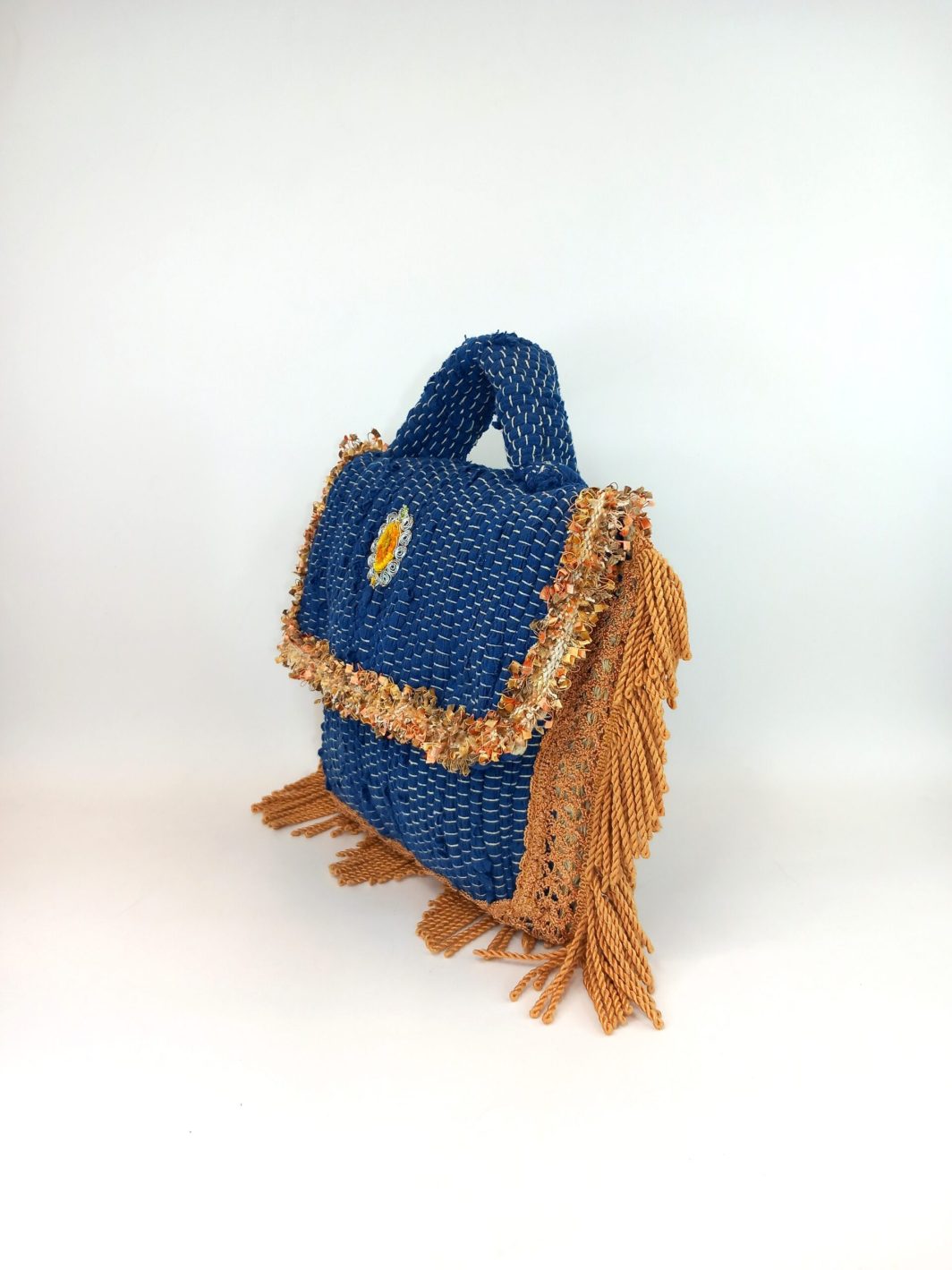 Υφαντή mini τσάντα χειρός - boho - Image 2