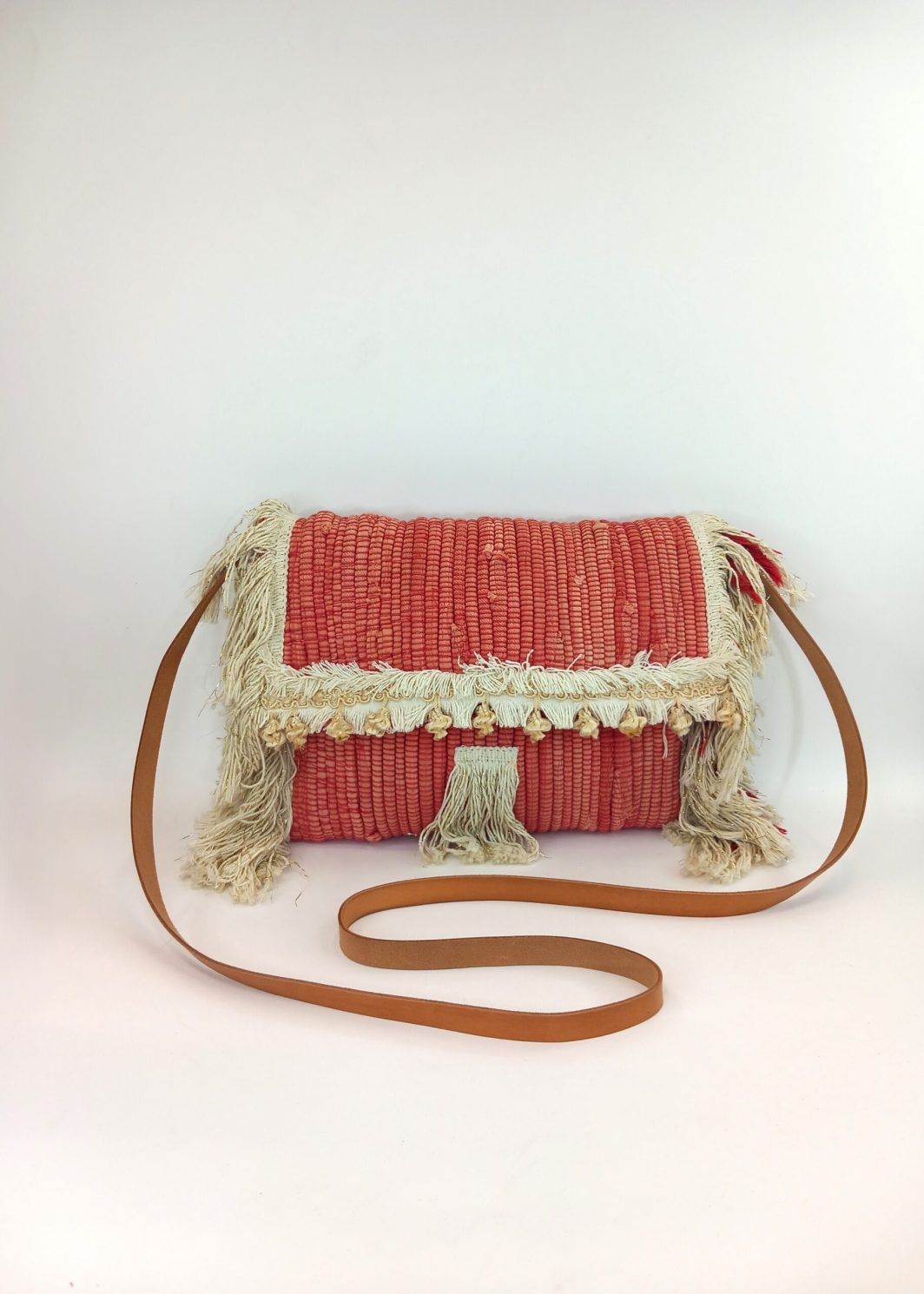 Υφαντή τσάντα ώμου - boho